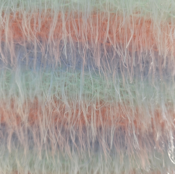 NEW Bershka Fuzzy Sleeveless Knit Crop Top Size S Knit Pastel Girlhoodcore - Picture 7 of 13